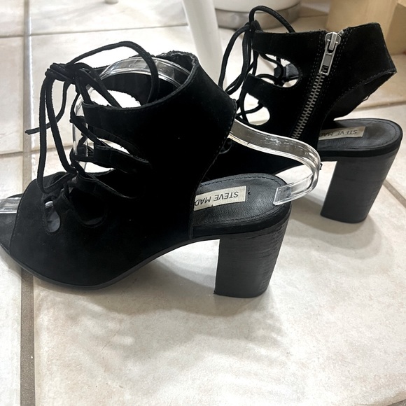 Steve Madden Lace Up Open Sandals 9 - Picture 5 of 10